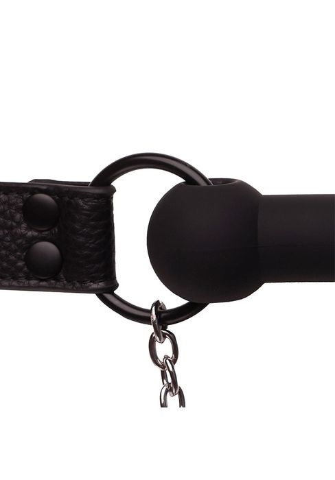 Silicone Big Gag with Nipple Clamps