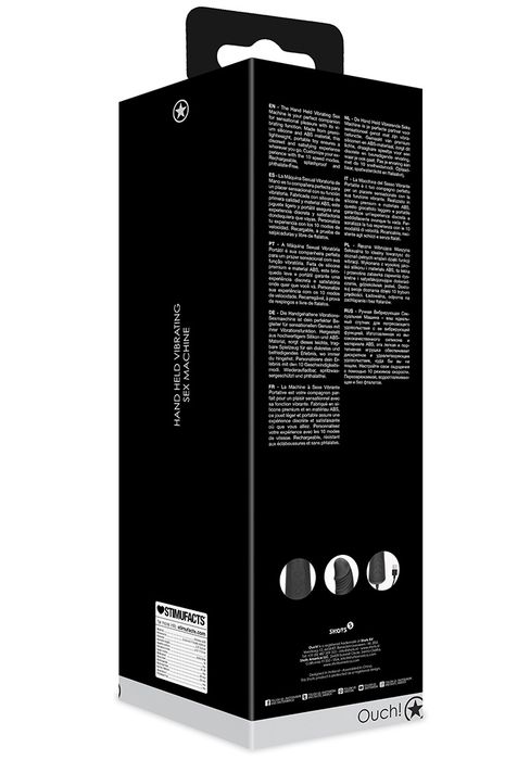 Ouch! Handheld Silicone Vibrating Flexible Dildo