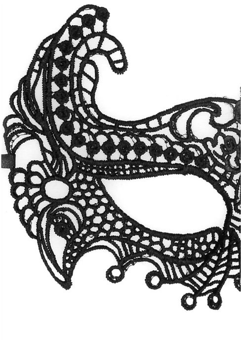 Empress black lace mask