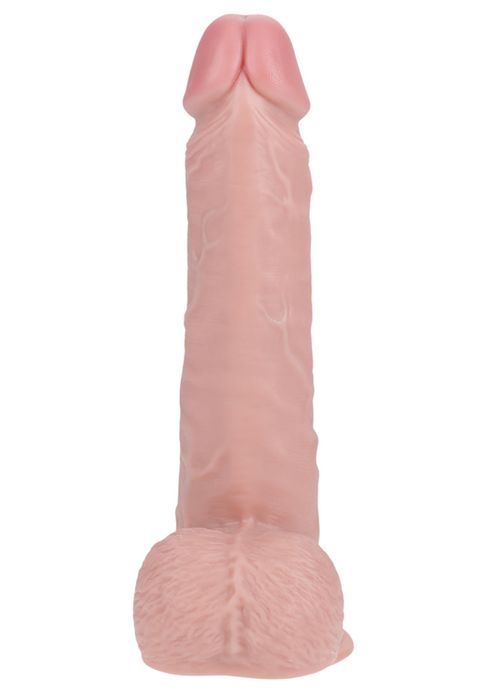 Realrock Vibrating and Rotating Straight Cock with Balls 20,8 cm
