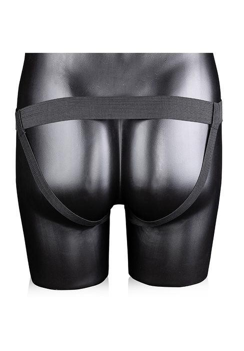Ouch! Gunmetall Hollow Strap-On 20 cm