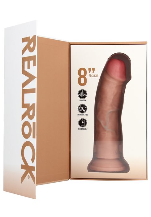 Realrock Vibrating Regular Curved Cock 20,5 cm